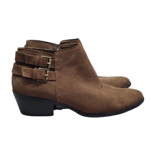 Sam Edelman Womens Suede Ankle Booties Western boots sz 7 - Picture 1 of 12